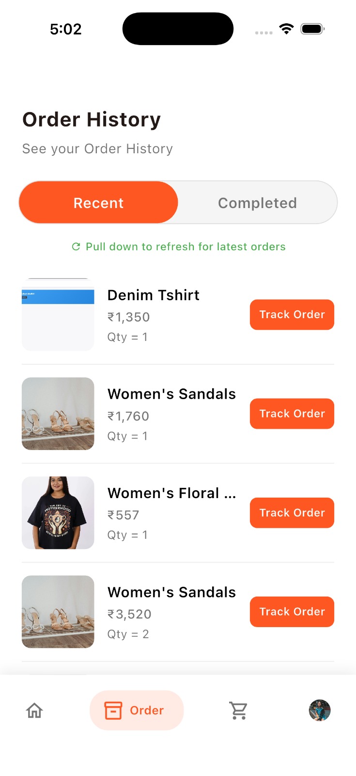 OggyKart order tracking